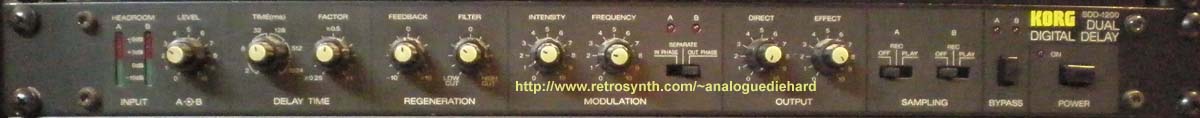 Korg SDD-1200 Dual Digital Delay